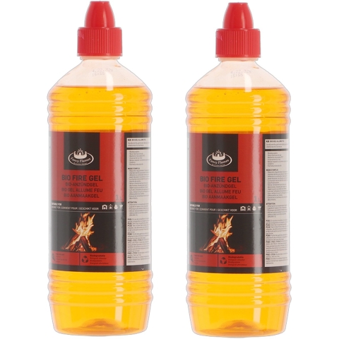 Fancy Flames Bio Aanmaakgel - 2x - 1 liter - aanmaak gel - vuurstarter -