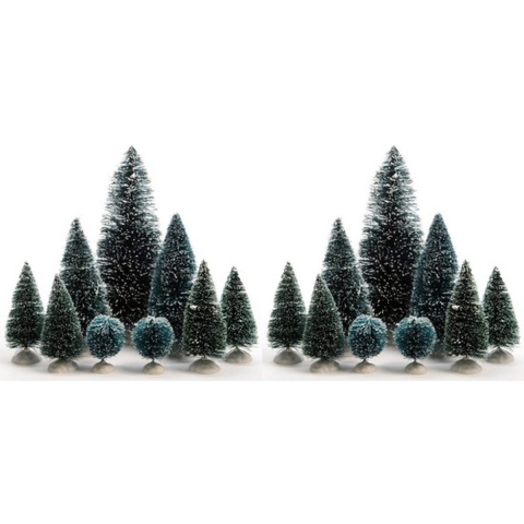 Miniatuur boompjes 18 stuks -