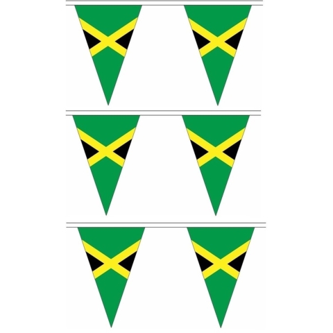 3x Polyester vlaggenlijn Jamaica 5 meter -