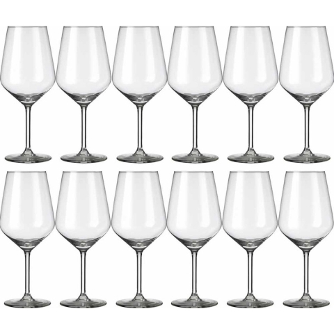 Royal Leerdam Wijnglazen Carre - 18x stuks - witte wijn - 370 ml - glas - 37 cl -