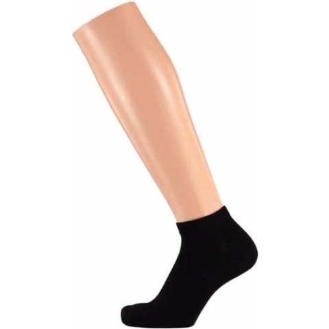 10 Paar zwarte dames sneakersokken/enkelsokken maat 36-41 36/41 -