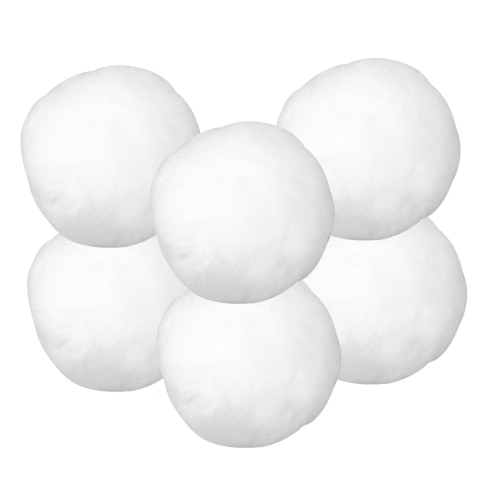 Sneeuwballen - 72x stuks - wit - D7,5 cm - acryl - sneeuwversiering - winter -