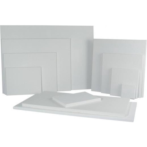 3x Handbespannen schildersdoeken 30 x 30 cm -