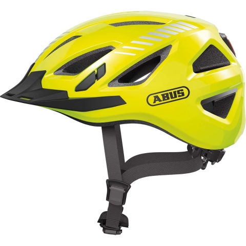 Abus Urban-I 3.0 - Fietshelm - LED-achterlicht en insectenbescherming - Signal Yellow