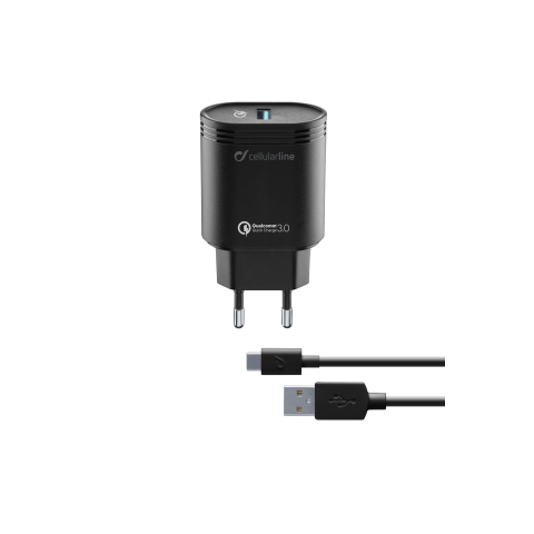 Cellular-line Reislader-kit 18w Usb-c Qualcomm Huawei & Other Zwart