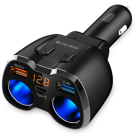 Caliber Autolader Usb-c / 2 X Usb-a (ps23)