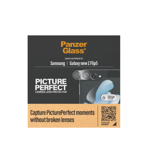 Panzerglass Galaxy Z Flip5 2024 Pictureperfect Screenprotector Voor Samsung Zwart