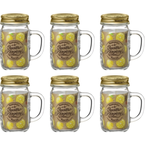 Bormioli Rocco Mason Jar Quattro Stagioni - ø 11.5 cm / 415 ml - 6 stuks