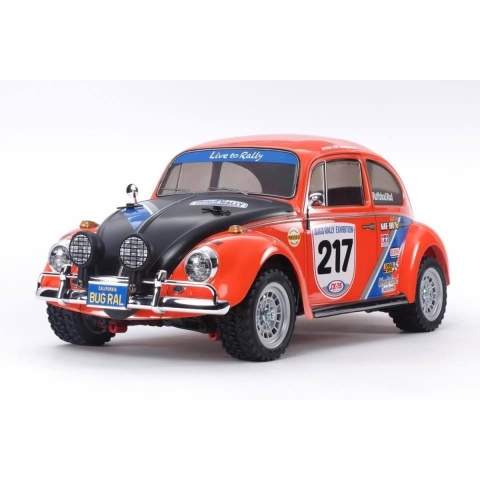 Tamiya 1:10 RC auto Elektro Straatmodel VW Beetle Rallye Brushed 4WD Bouwpakket MF-01X