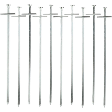 Grondpennen Tarzan - 18x - metaal - 23 cm - rotspen - spijkerharing -