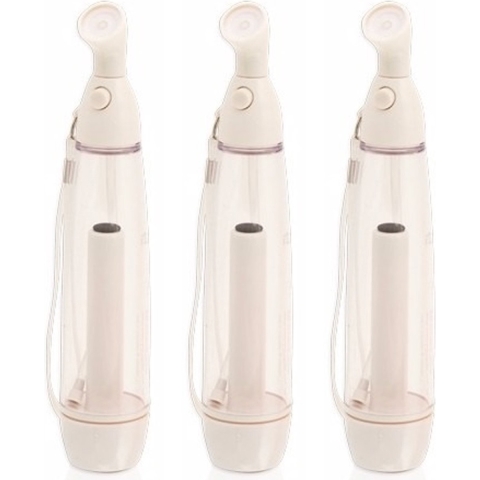 Waterverstuiver/waterspray verkoeler - 3x - wit - 70 ml - 21,5 cm -