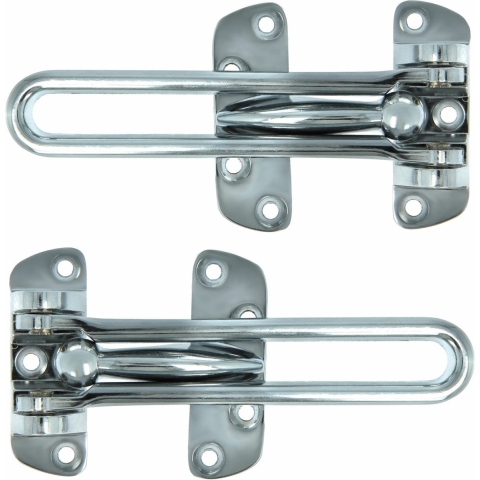 AMIG kierstandhouder - 2x - 120mm - zilver - incl schroeven - inbraakbeveiliging -