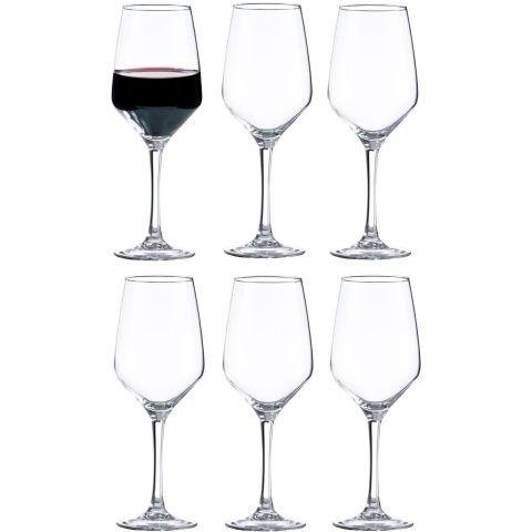 Vicrila wijnglazen Grigio - 12x stuks - voor rode en witte wijn - 440 ml -