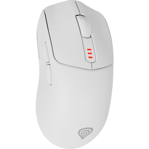 GENESIS NMG-2114 Zircon 500 Gaming Muis Rechtshandig RF Wireless + Bluetooth + USB Type-C Wit