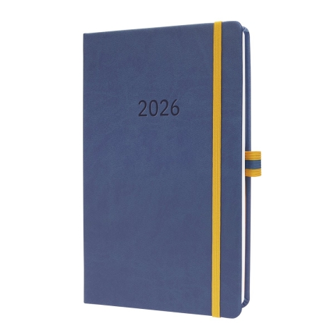 Sigel L2602 Weekkalender Linescape 2026 Hardcover DIN A5 Blauw, Geel 1 stuk(s) Aantal paginas: 176
