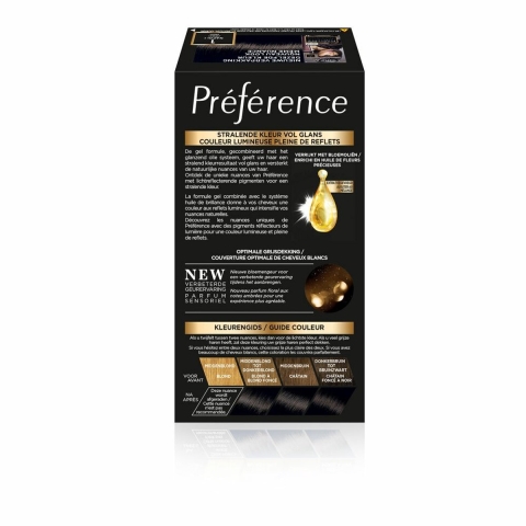 3x L'Oréal Préférence Permanente Haarkleuring 1 Zwart