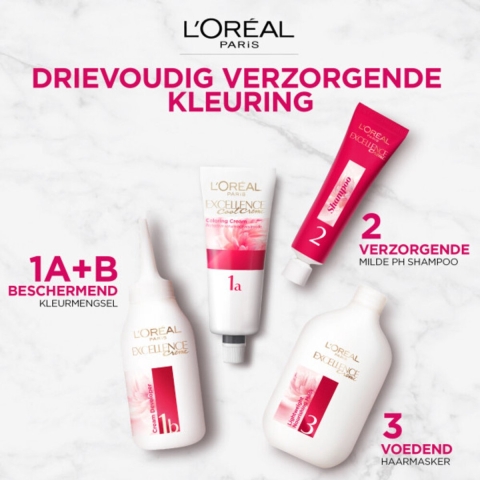 2x L'Oréal Excellence Crème Permanente Crèmekleuring 8.13 - Licht Beige Blond
