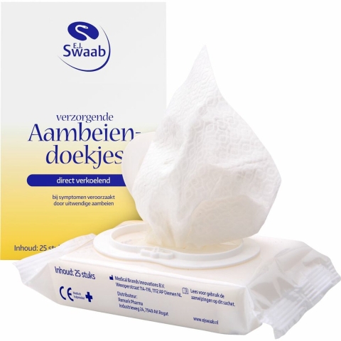 3x Dr. Swaab Verzorgende Aambeiendoekjes 25 stuks