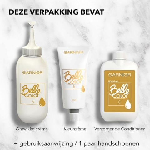 2x Garnier Belle Color Permanente Crèmekleuring 63 Goudblond