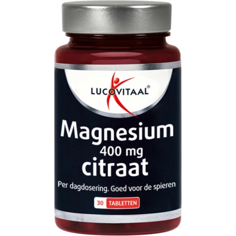 Gratis Verzending: 4x Lucovitaal Magnesium Citraat 400mg 30 tabletten