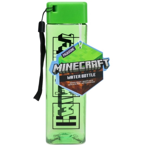 Paladone Minecraft Water Bottle Square Shaped