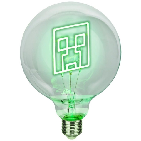 Paladone Minecraft Neon LED Bulb Creeper E27