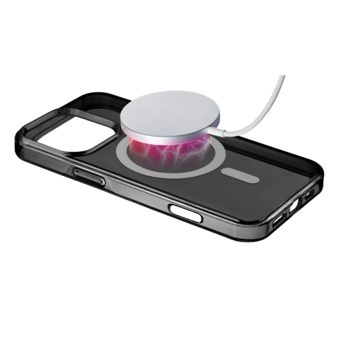 Cellularline Gloss Mag Telefoonhoesje Voor Apple Iphone 16 Pro Zwart