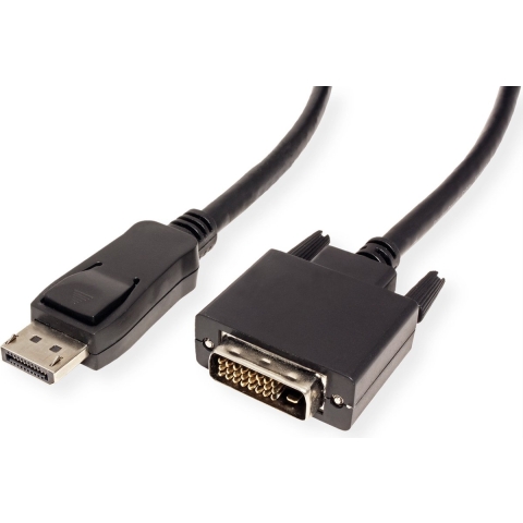 VALUE DisplayPort Kabel DP Male - DVI-D Male, zwart, 1,5 m