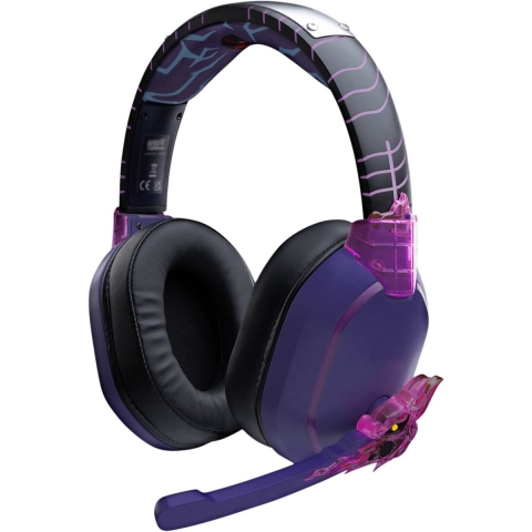 Lexip X TSUME Naruto Shippuden Headset 1 Over Ear headset Kabel, Bluetooth Stereo Zwart/lila Headset, Volumeregeling, Microfoon uitschakelbaar (mute) Gamen