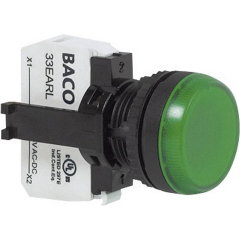 BACO L20SE20L Signaallamp Met LED-element Groen 24 V/DC, 24 V/AC 1 stuk(s)