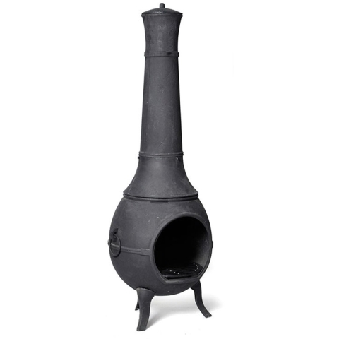Gietijzeren Buitenhaard Rond diameter50x124 - Buitengewoon de boet