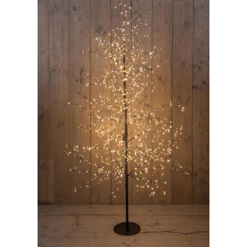 Boom 1500led classic warm ip44 trafo hoogte 180 cm zwart - Annas collection