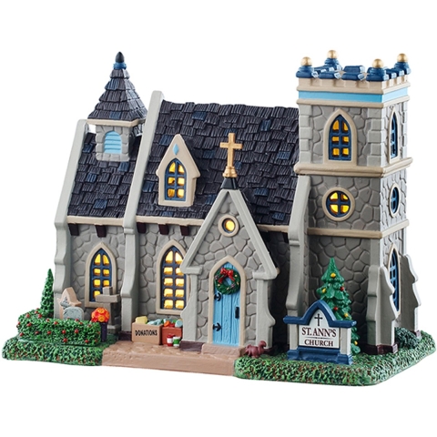 Kerstdorpminiatuur St. Ann's Church 17x25x21 cm - Lemax