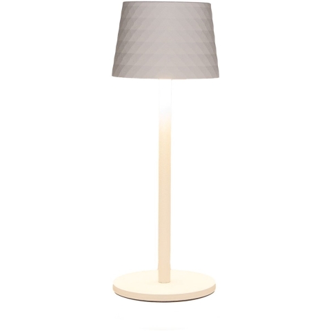 Portable lamp 22,5x8,5 cm mat wit - Annas collection