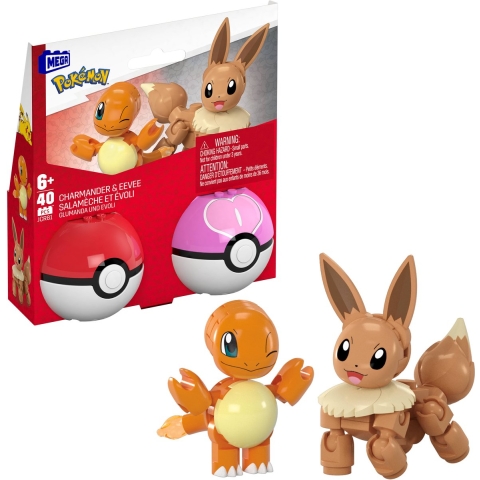 Mega Pokémon Charmander en Eevee