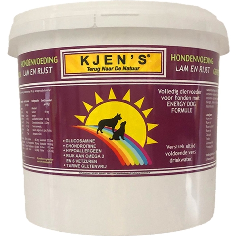 Kjen's geperst hondenvoer Lam&Rijst 3,5 kg