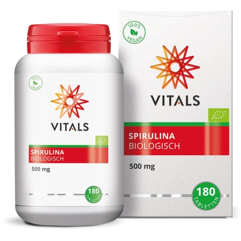 Vitals Spirulina Biologisch 500mg Tabletten