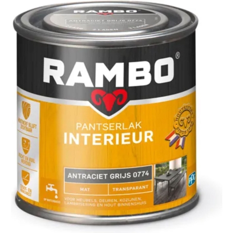 Pantserlak interieur mat 774 0,25l - Rambo