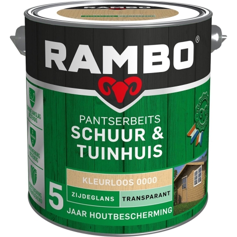 Pantserbeits schuur en tuinhuis zg tr. 0000 2,5l - Rambo