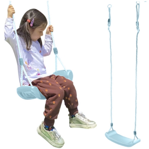 Kruzzel schommel - 2x - blauw - kunststof - voor kinderen - weersbestendig -