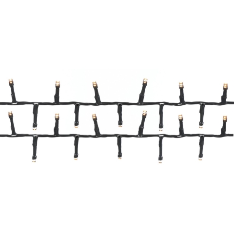 Luca Lighting clusterverlichting - 2x - snake - 550 leds - warm wit - 1100 cm - kerstverlichting -