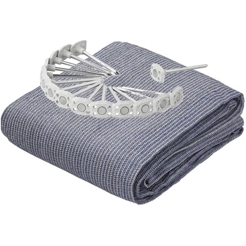 Pro Plus Tenttapijt incl. grondzeilpen 15x - grijs - 300 x 250 cm - set -
