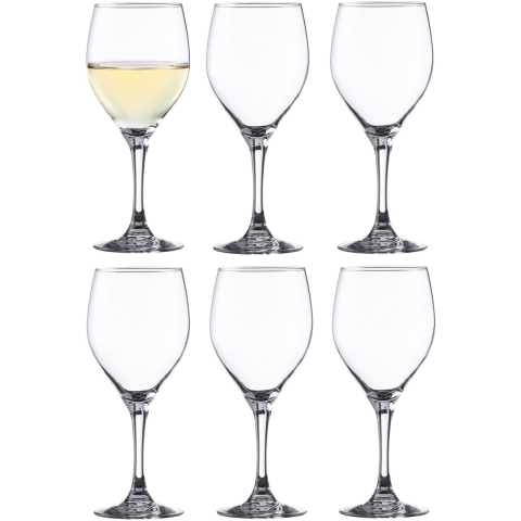 Vicrila wijnglazen Vintage - 6x stuks - voor rode en witte wijn - 320 ml -