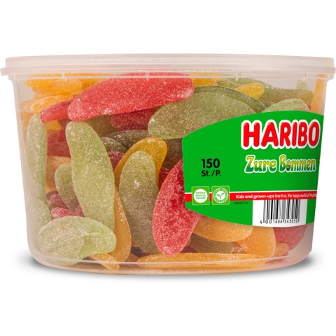 6x Haribo Zure Bommen 150 stuks