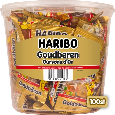 6x Haribo Silo Zakjes Goudbeertjes 100 stuks