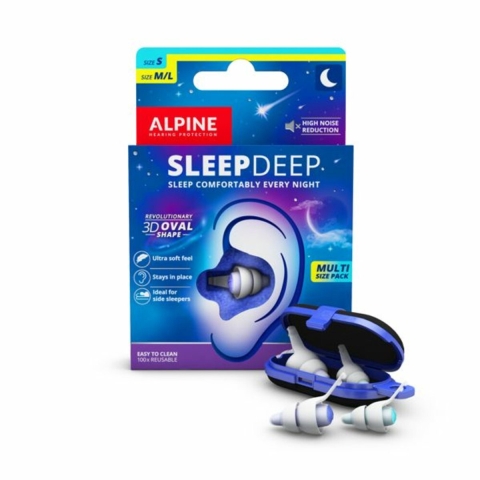 2x Alpine Oordopjes Sleepdeep Multisize Pack 2 sets