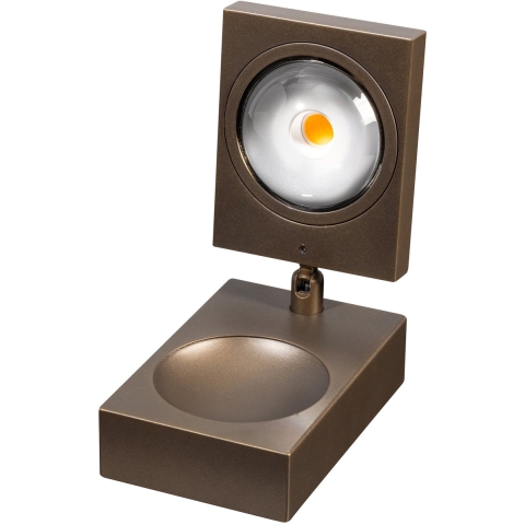 ETH Jake Cube - Tafellamp - 8 X 15 Cm - 3 Stappen Dimbaar - 10W LED Incl. - Anodisch Bruin