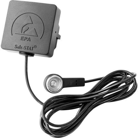 BJZ C-192 098 ESD-aardingsstekker Incl. aardingskabel 1.50 m Drukknop 10.3 mm