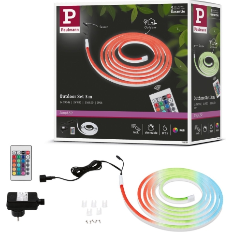 Paulmann Outdoor Stripe Set 3m 78889 LED-strip complete set Met connector (male) 24 V 3 m RGB 1 set(s)