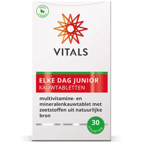 Gratis Verzending: 2x Vitals Elke Dag Junior 30 tabletten